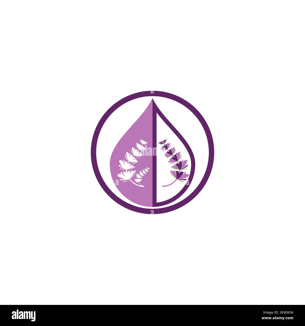 Lavender Logo Template vector symbol nature Stock Vector