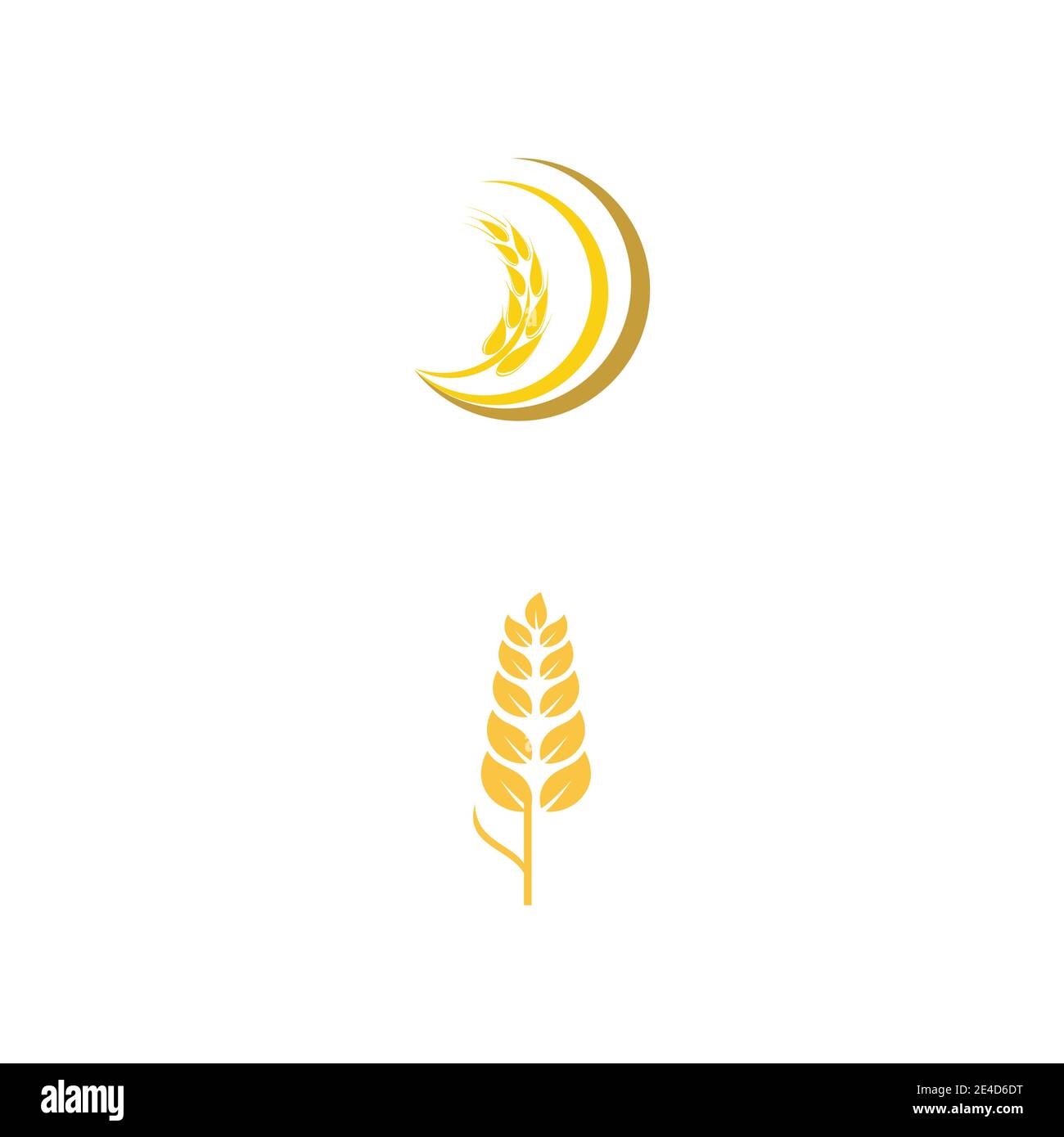 Agriculture wheat vector icon design Stock Vector