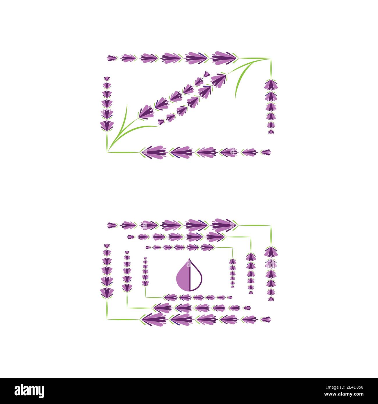 Lavender Logo Template vector symbol nature Stock Vector