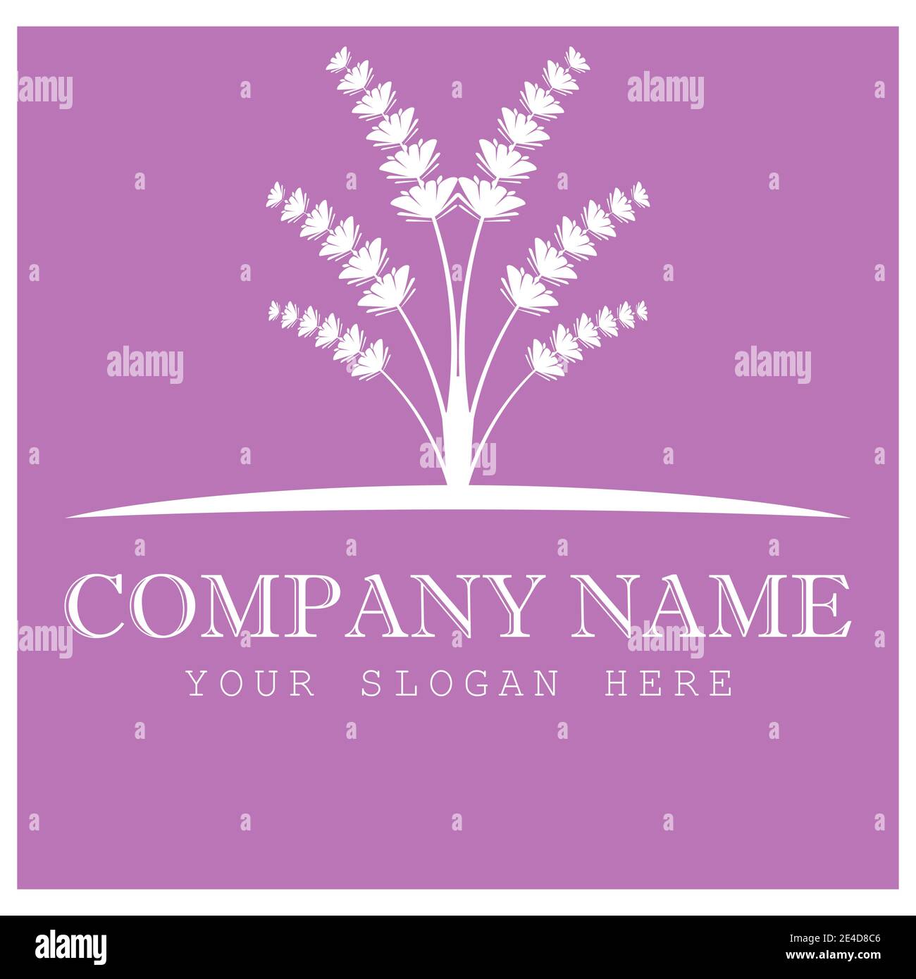 Lavender Logo Template vector symbol nature Stock Vector