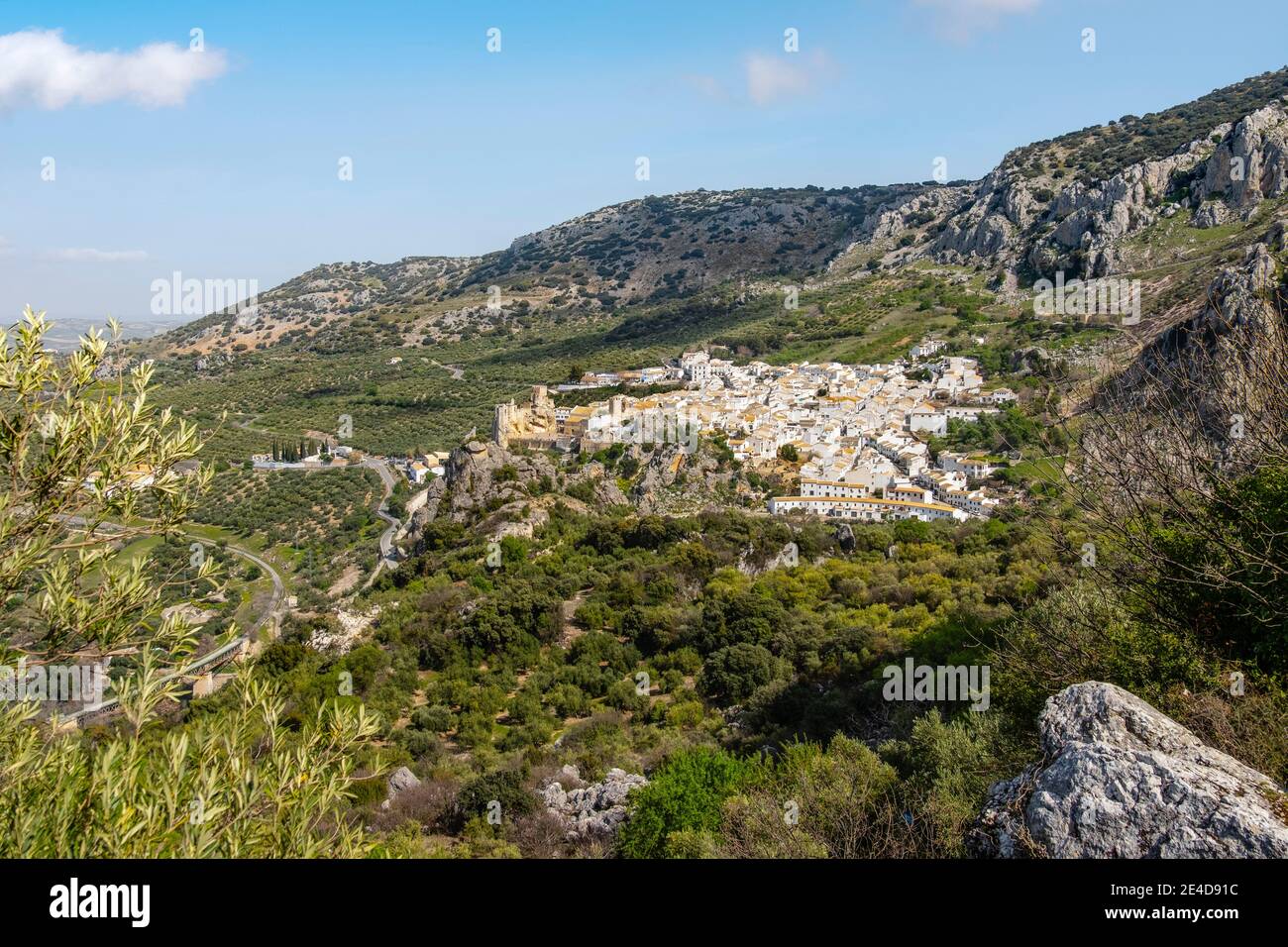 Zhueros village, natural landscape at Subbetica mountain, Cordoba Province.  Andalusia. Southern Spain Europe Stock Photo - Alamy