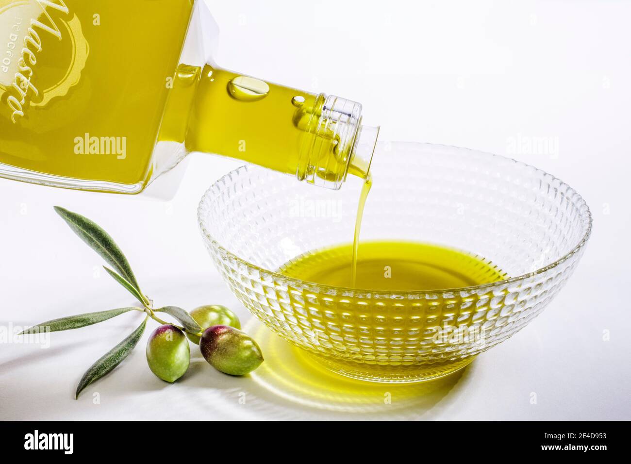 Extra virgin olive oil. Andalusia, Southern Spain Europe Stock Photo