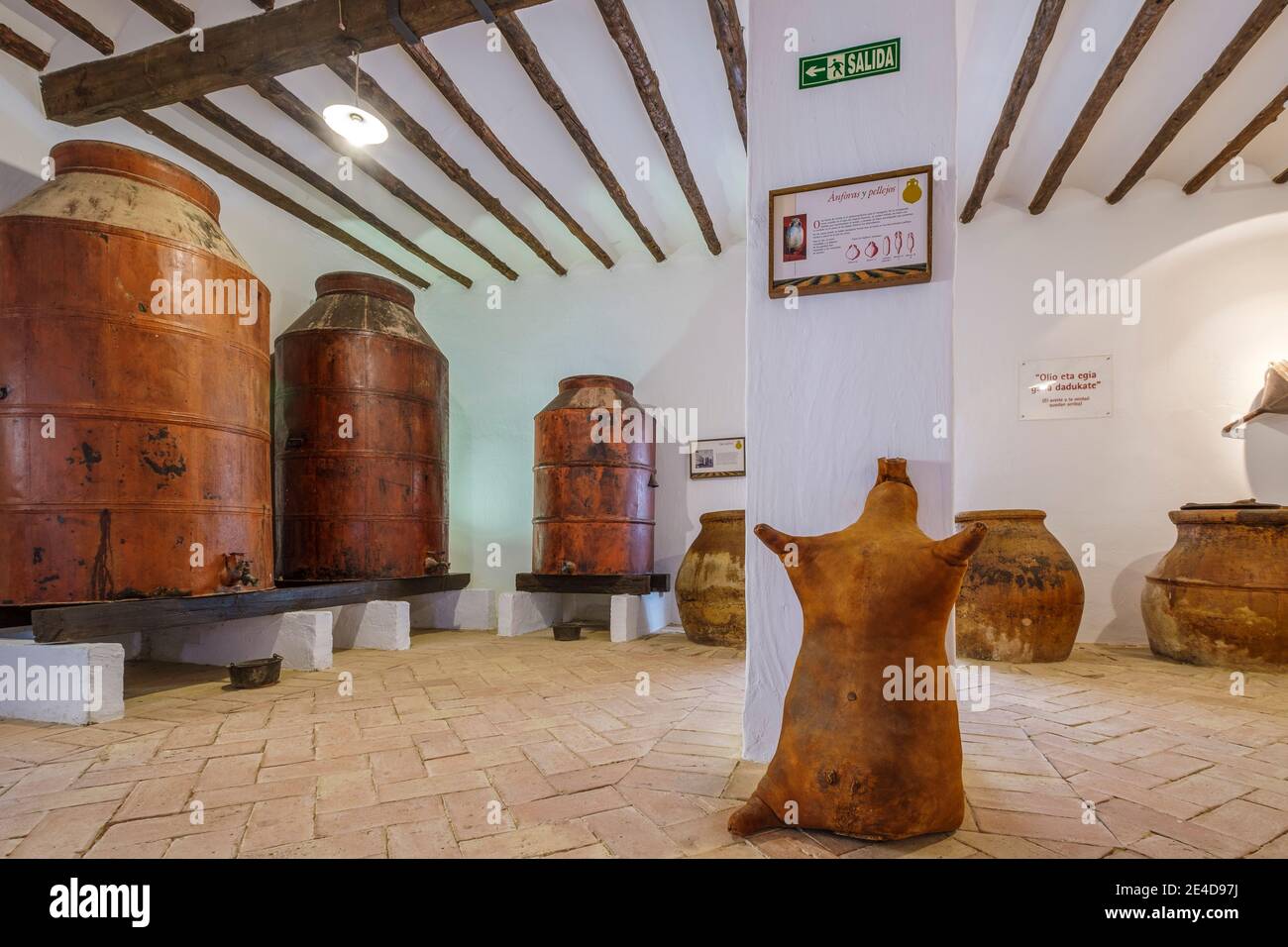 Cellar of jars to store the oil, Museo de la Cultura del Olivo. Museum