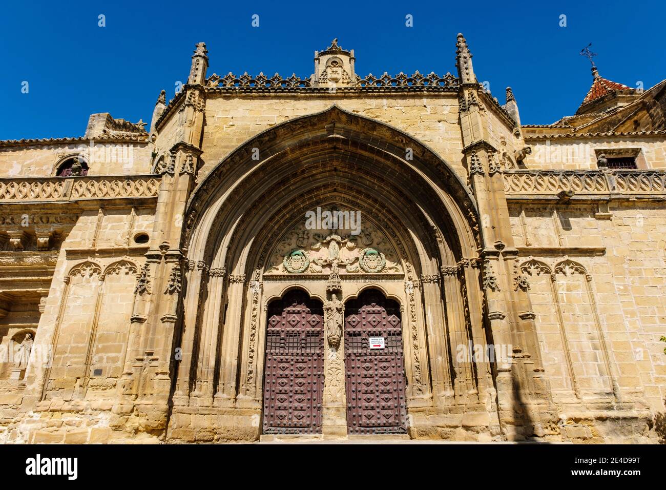 Church of San Pablo. Gothic style medieval temple from the 13th century, Ubeda, UNESCO World Heritage Site. Jaen province, Andalusia, Southern Spain E Stock Photo