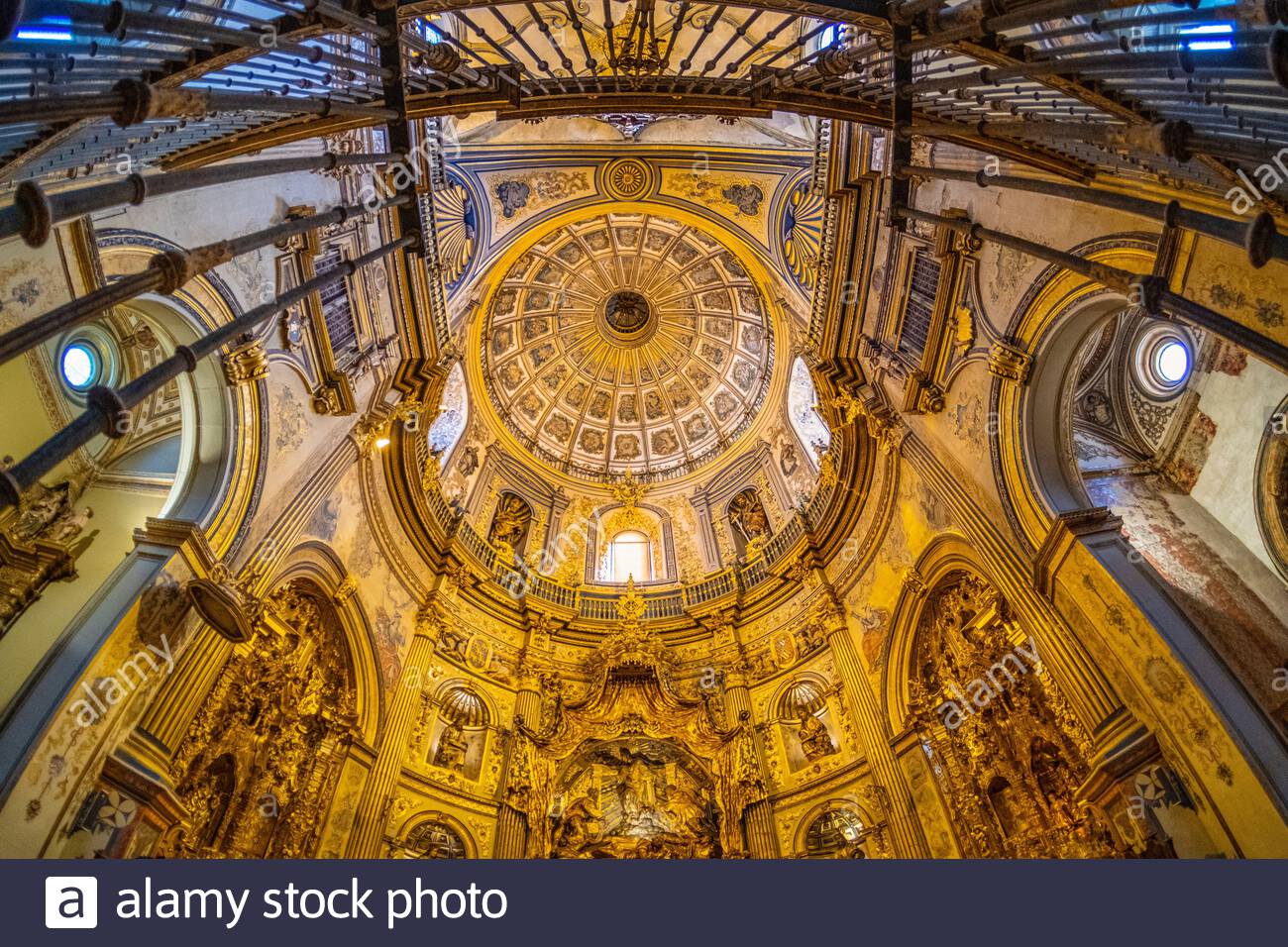 Interior of Sacra Capilla del Salvador del Mundo. XVIth century chapel of the Savior, Vazquez de Molina Square. Ubeda, UNESCO World Heritage Site. Jae Stock Photo