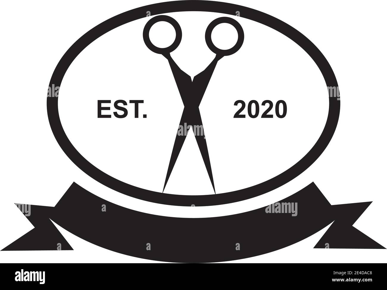 Barber shop logo design vector template Stock Vector