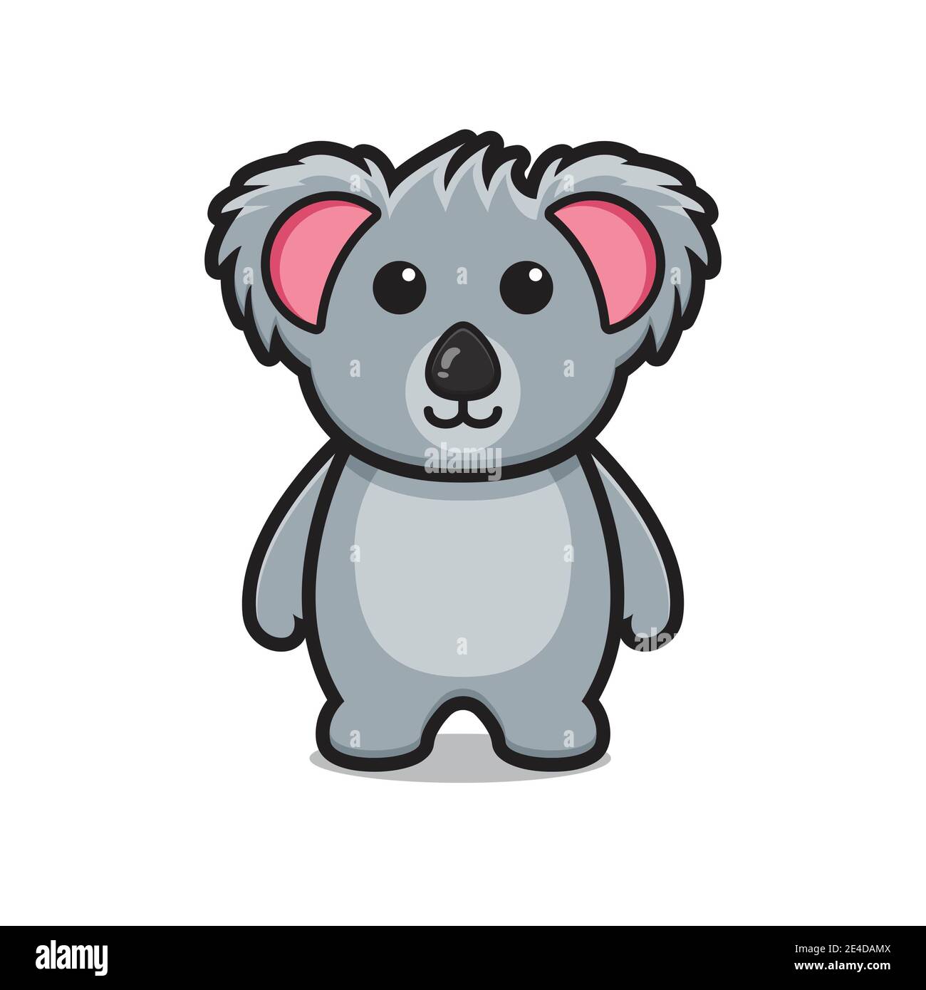 Cute koala animal mascot character cartoon vector icon illustration ...