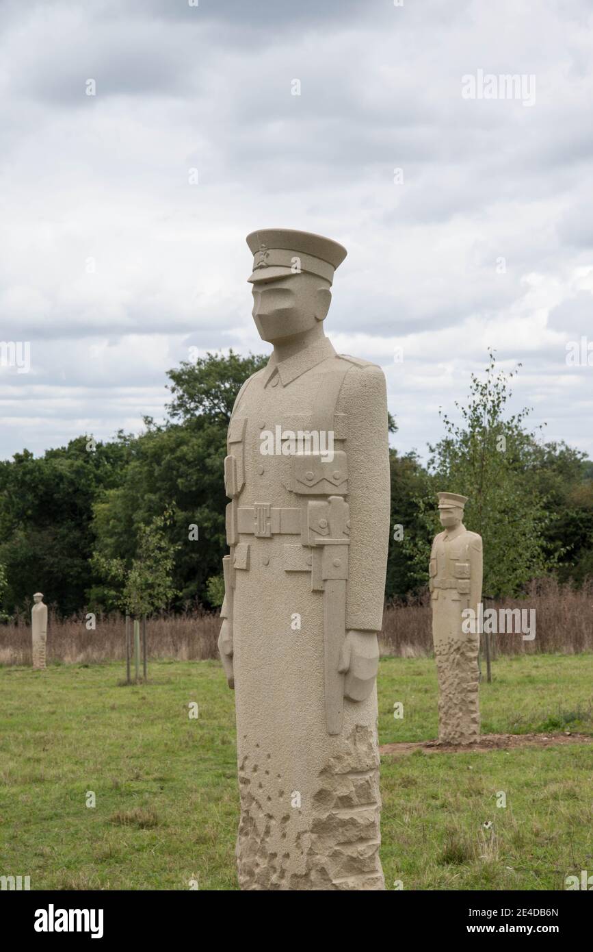 The regiment of Trees, Langley Vale Memorial Wood, Epsom Downs Surrey