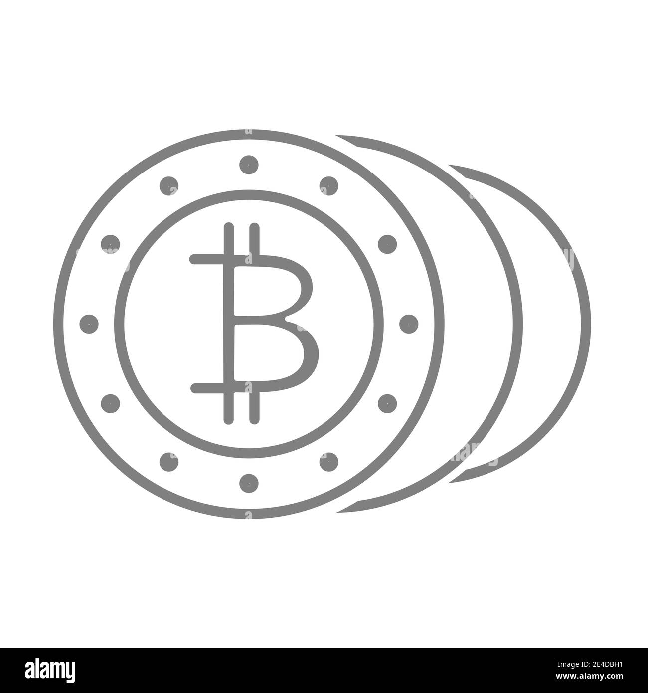 Golden ethereum bitcoins on Black and White Stock Photos & Images - Alamy