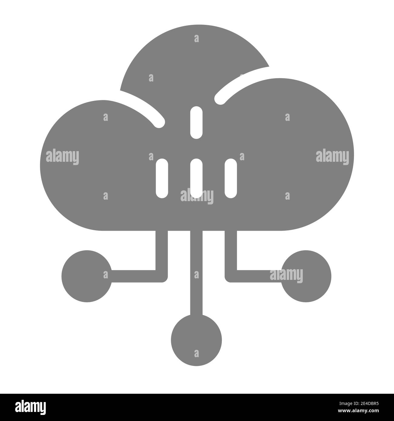 Network solid icon. Cloud vector illustration isolated on white. Internet glyph style design, designed for web and app. Eps 10. Stock Vector