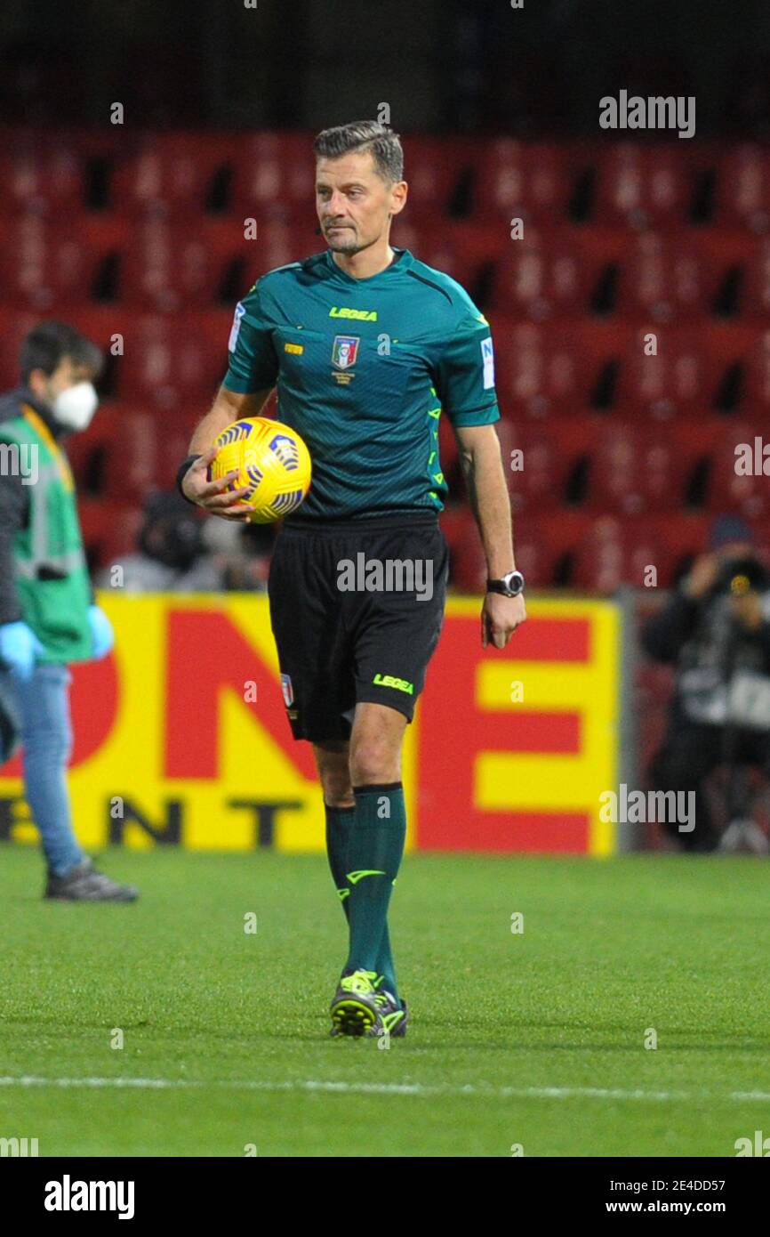 Piero Giacomelli referee of the football match between Benevento