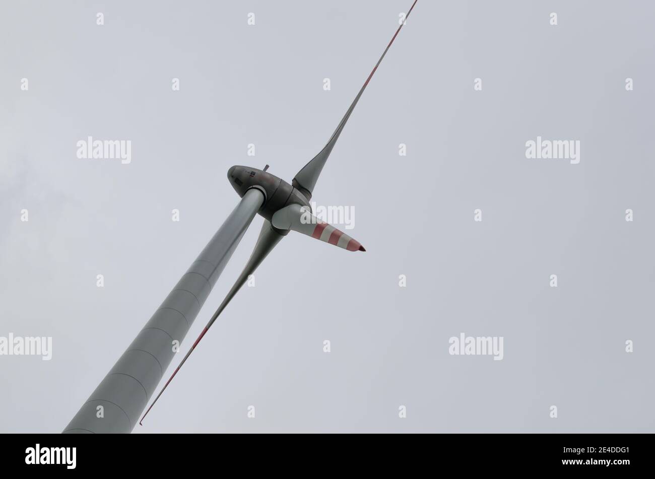 single windmill and white sky Stock Photo - Alamy