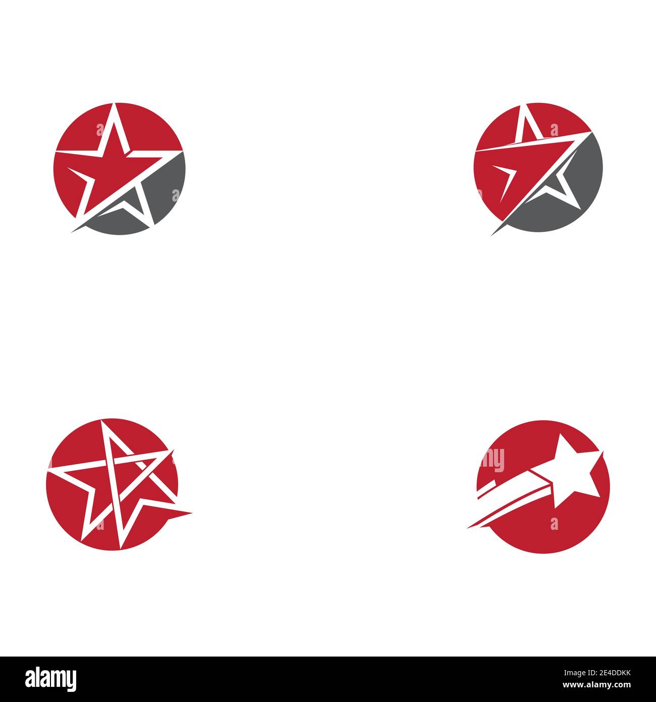 Set Star icon Template vector illustration design Stock Vector Image ...