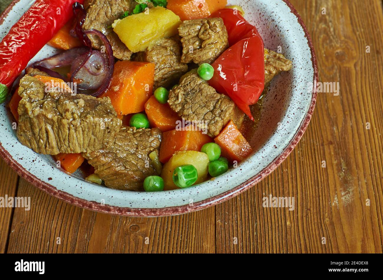 Gursan Saudi Arabian meat and vegetable stew, side dish Stock Photo