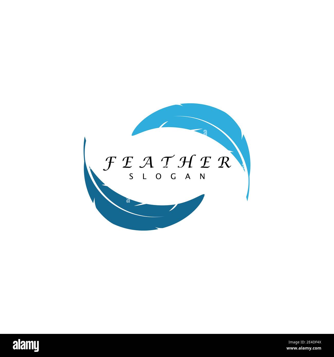 Feathers Logo Template vector symbol nature Stock Vector