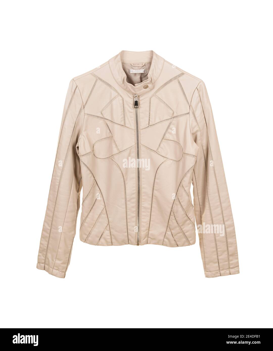 Isolated female leather jacket hi-res stock photography and images - Alamy