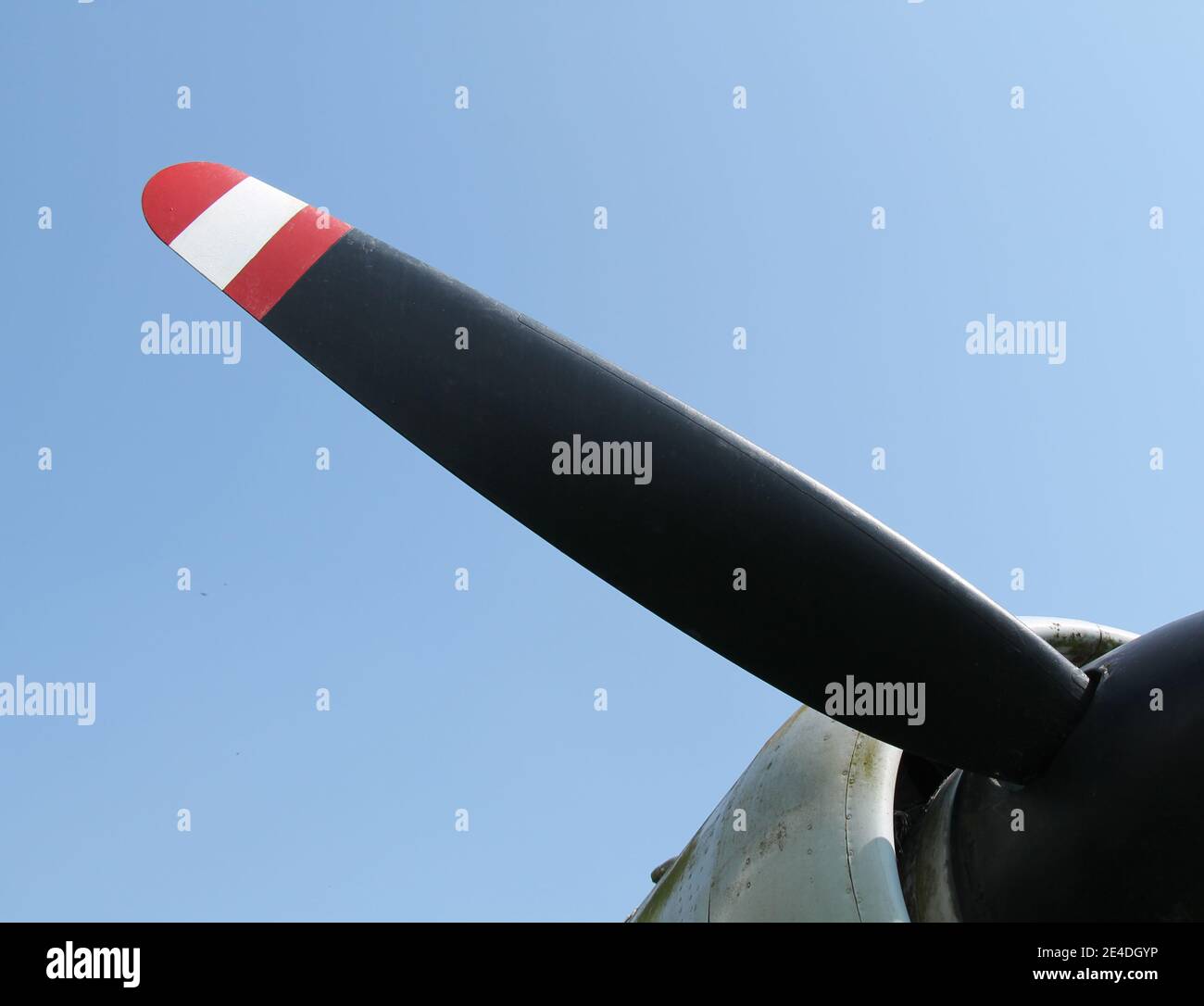 An Engine Propeller on a Large Vintage Aircraft Stock Photo - Alamy