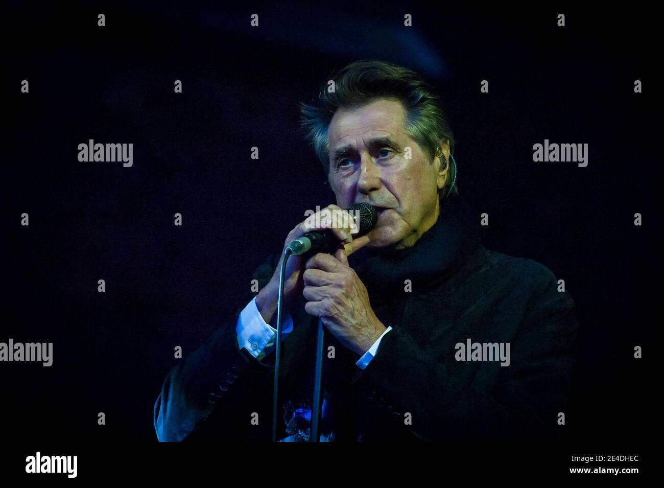 Bryan Ferry performs live on stage as part of the Hampton Court Palace Festival 2017, Hampton Court Palace, London. Stock Photo
