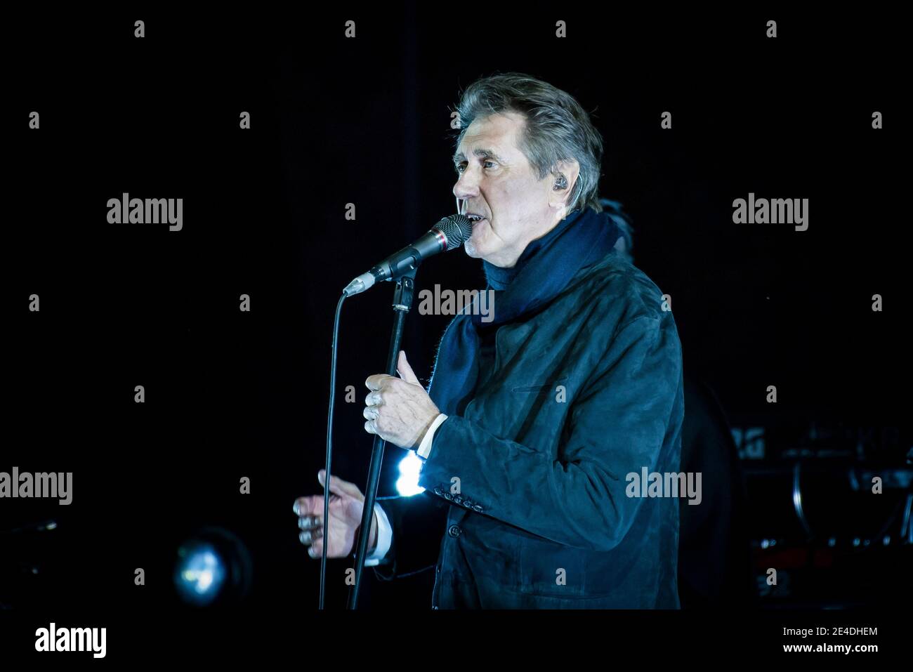 Bryan Ferry performs live on stage as part of the Hampton Court Palace Festival 2017, Hampton Court Palace, London. Stock Photo
