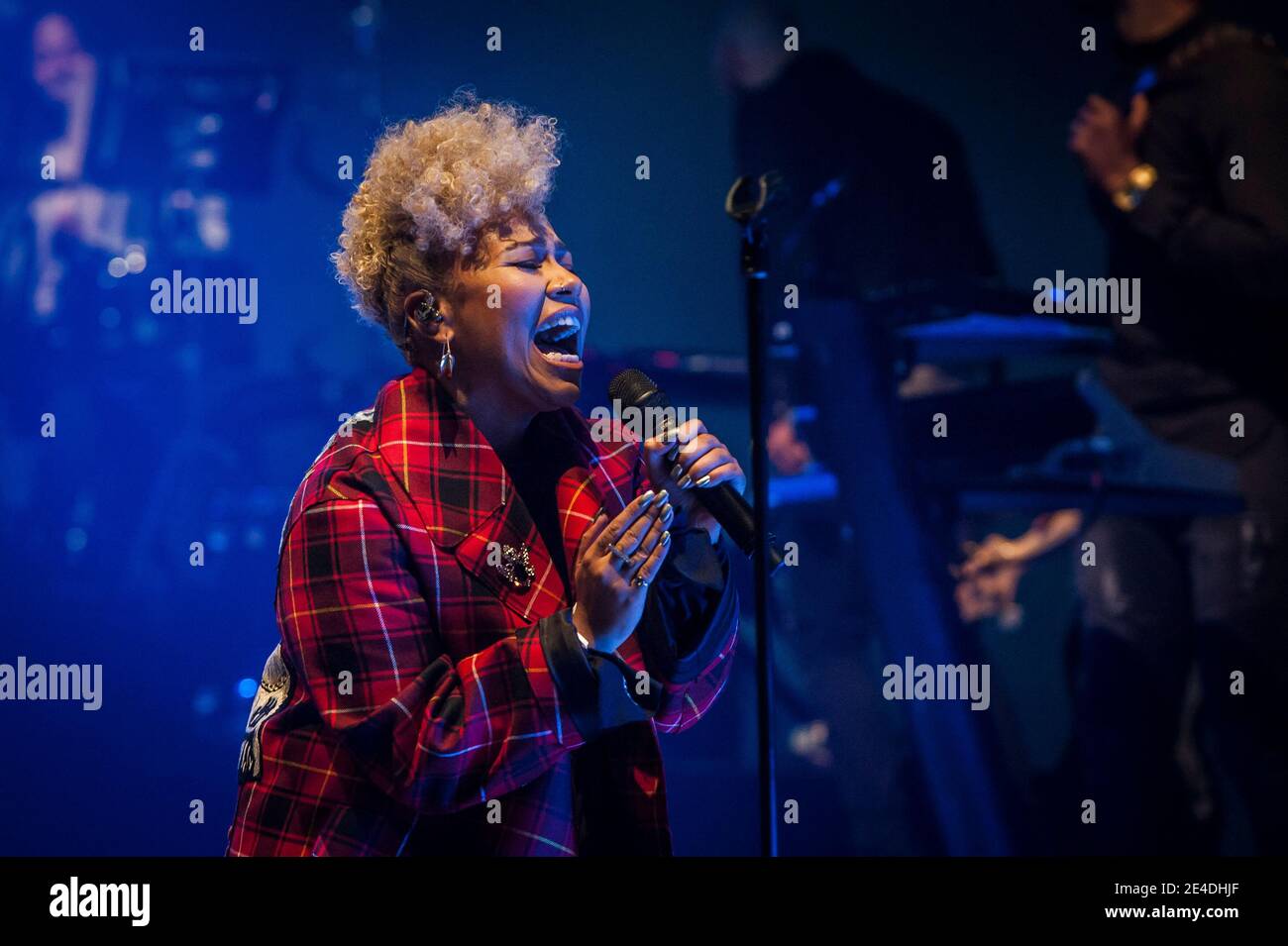 Emeli Sandé performs live on stage at the O2 Brixton Academy, London.  Picture date: Stock Photo