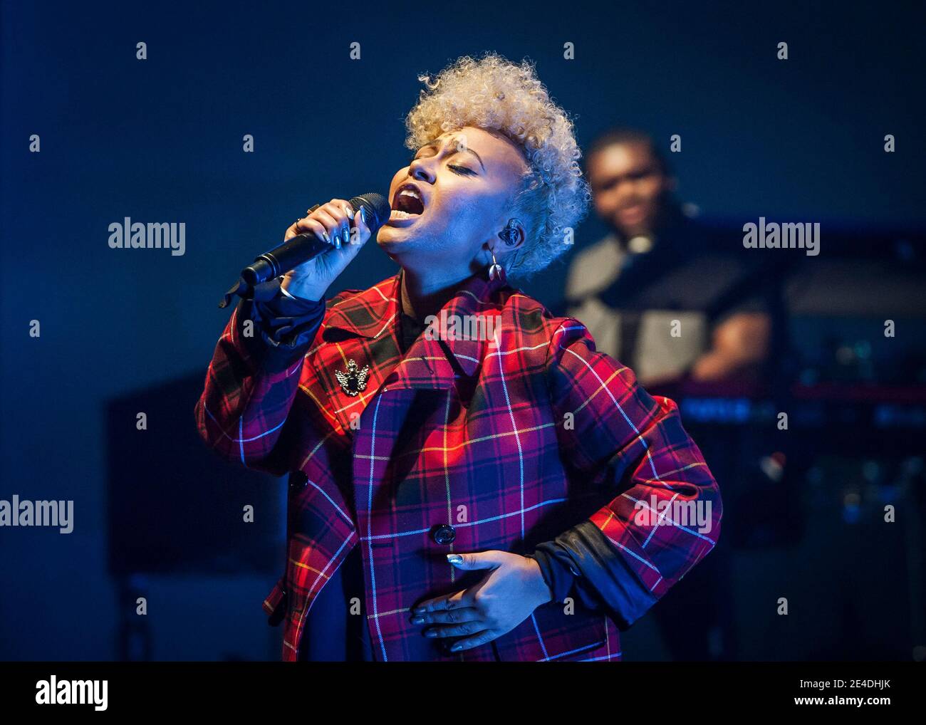 Emeli Sandé performs live on stage at the O2 Brixton Academy, London.  Picture date: Stock Photo