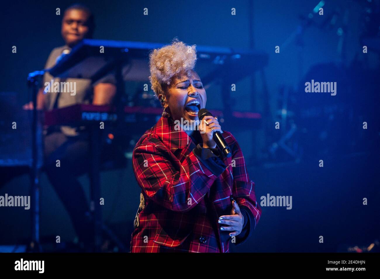 Emeli Sandé performs live on stage at the O2 Brixton Academy, London.  Picture date: Stock Photo