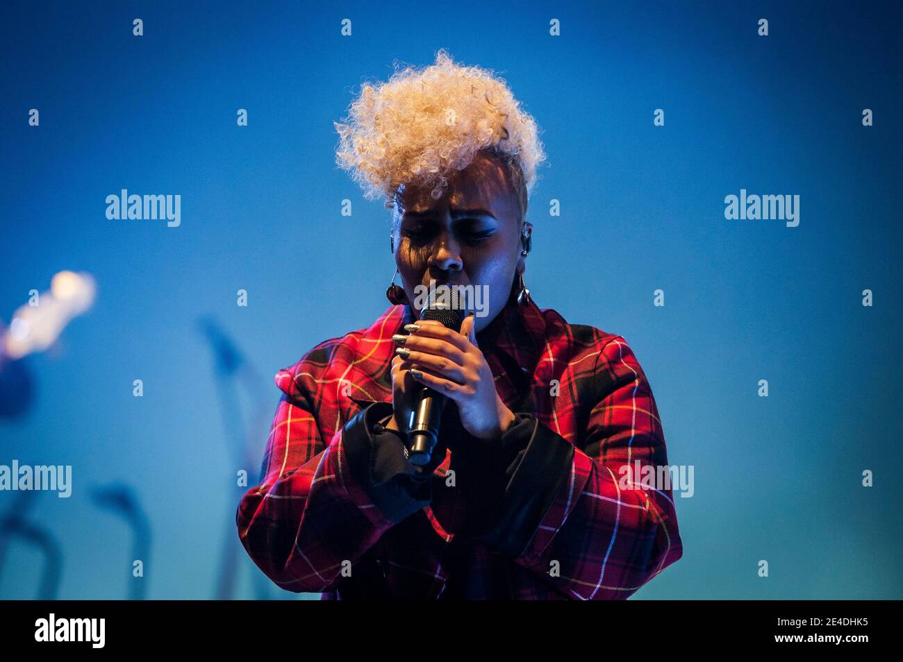 Emeli Sandé performs live on stage at the O2 Brixton Academy, London.  Picture date: Stock Photo