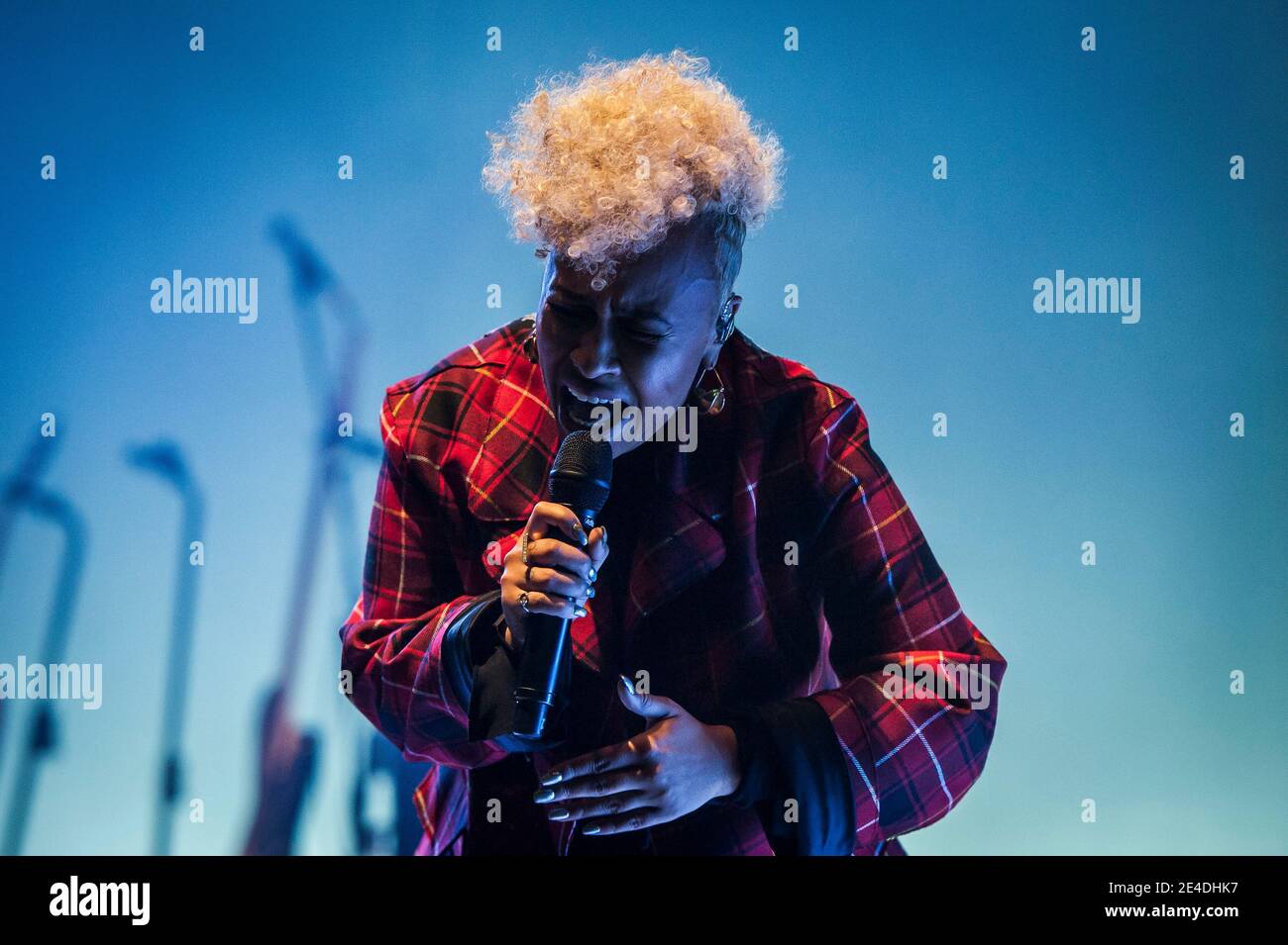 Emeli Sandé performs live on stage at the O2 Brixton Academy, London.  Picture date: Stock Photo