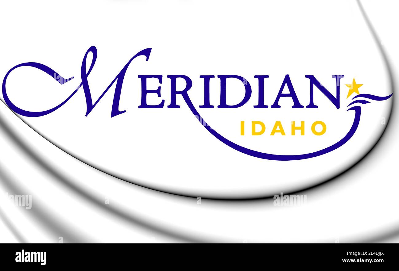 3D Emblem of Meridian (Idaho state), USA. 3D Illustration Stock Photo Alamy