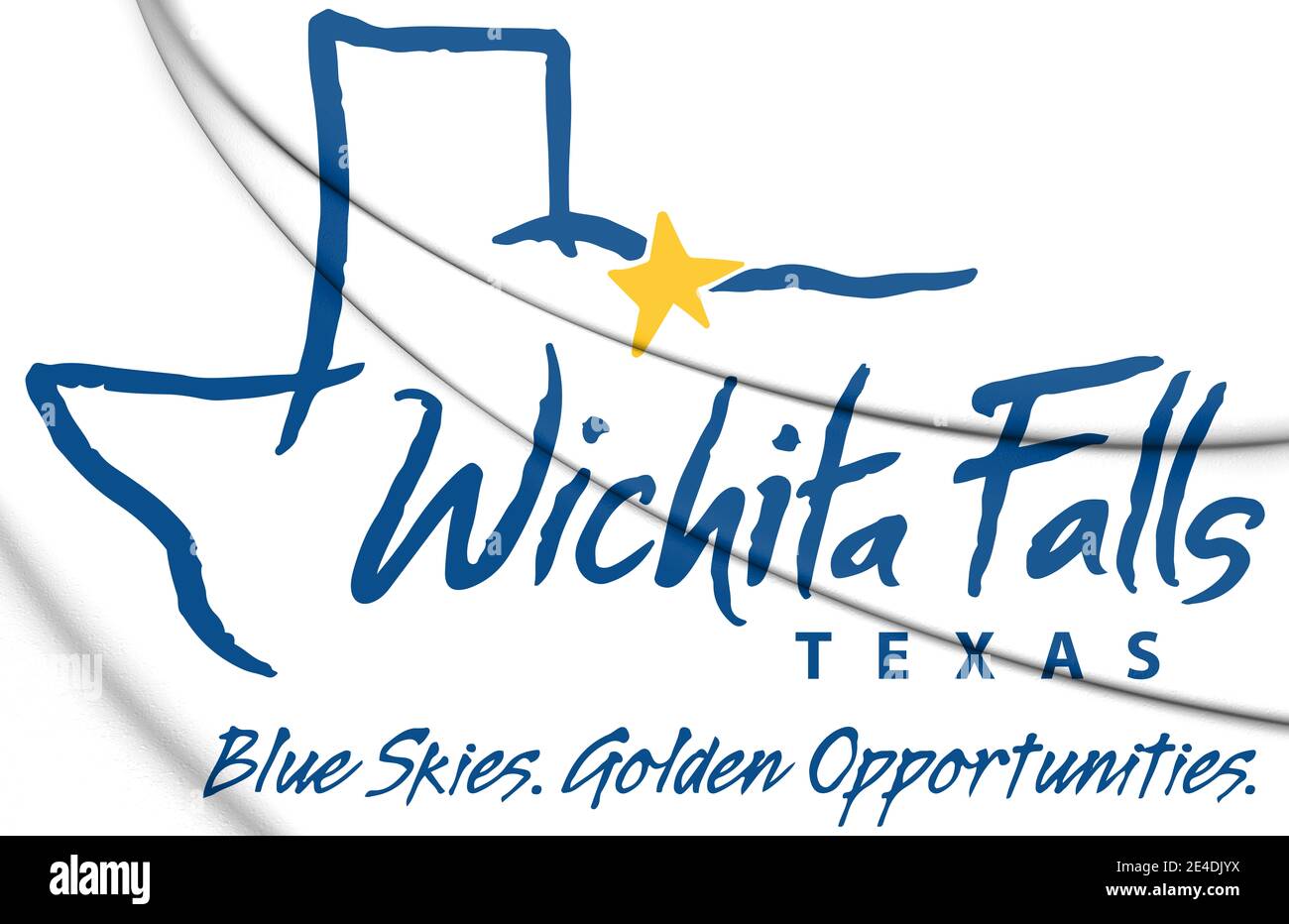 3D Emblem of Wichita Falls (Texas state), USA. 3D Illustration. Stock Photo
