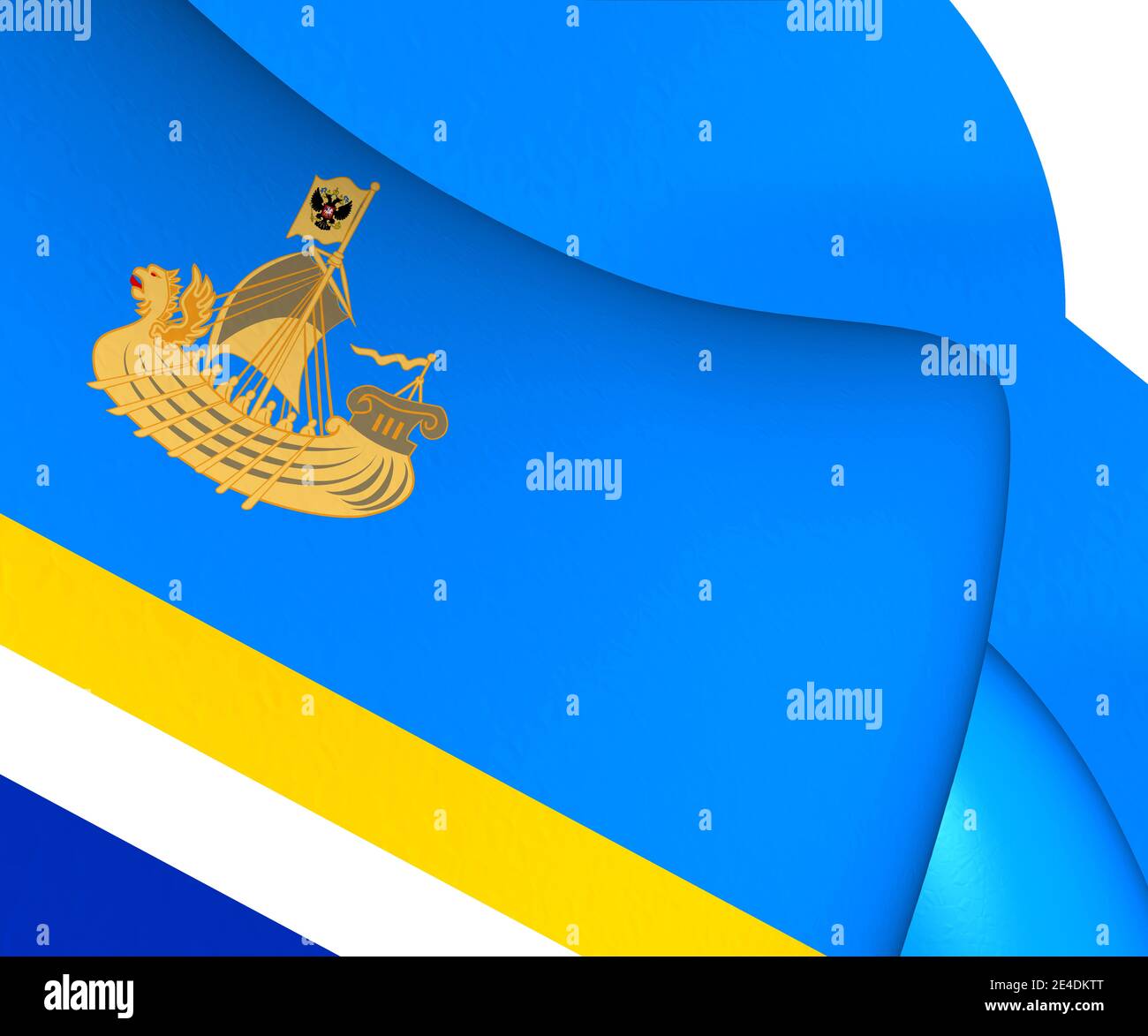 3D Flag of Kostroma, Russia. 3D Illustration Stock Photo - Alamy
