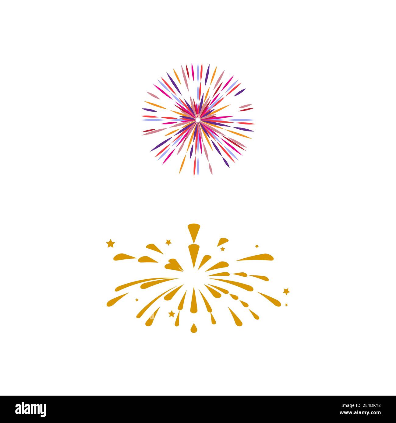Fireworks Logo Template vector symbol nature Stock Vector