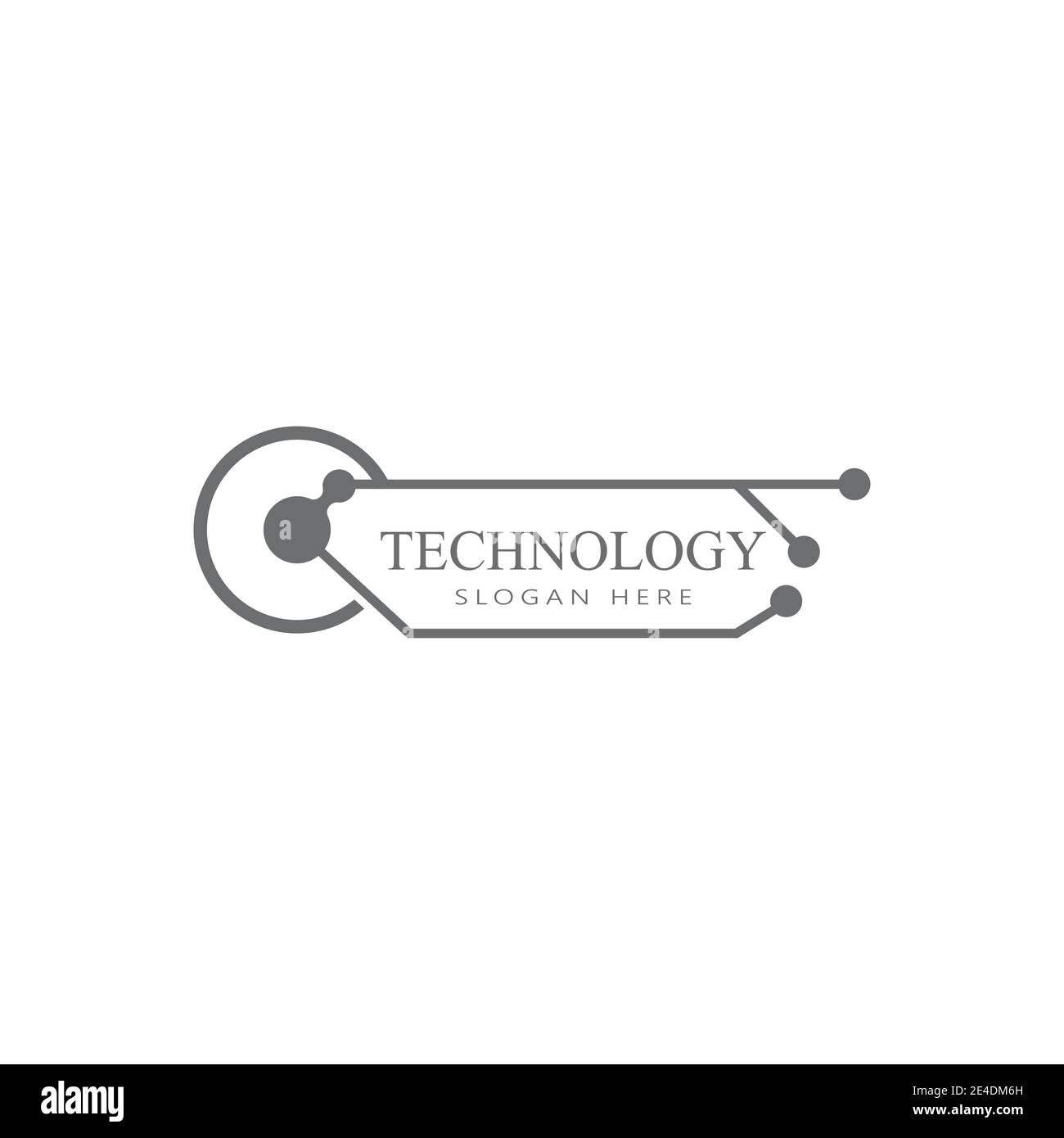 Technology, computer, data and innovation logo design Stock Vector