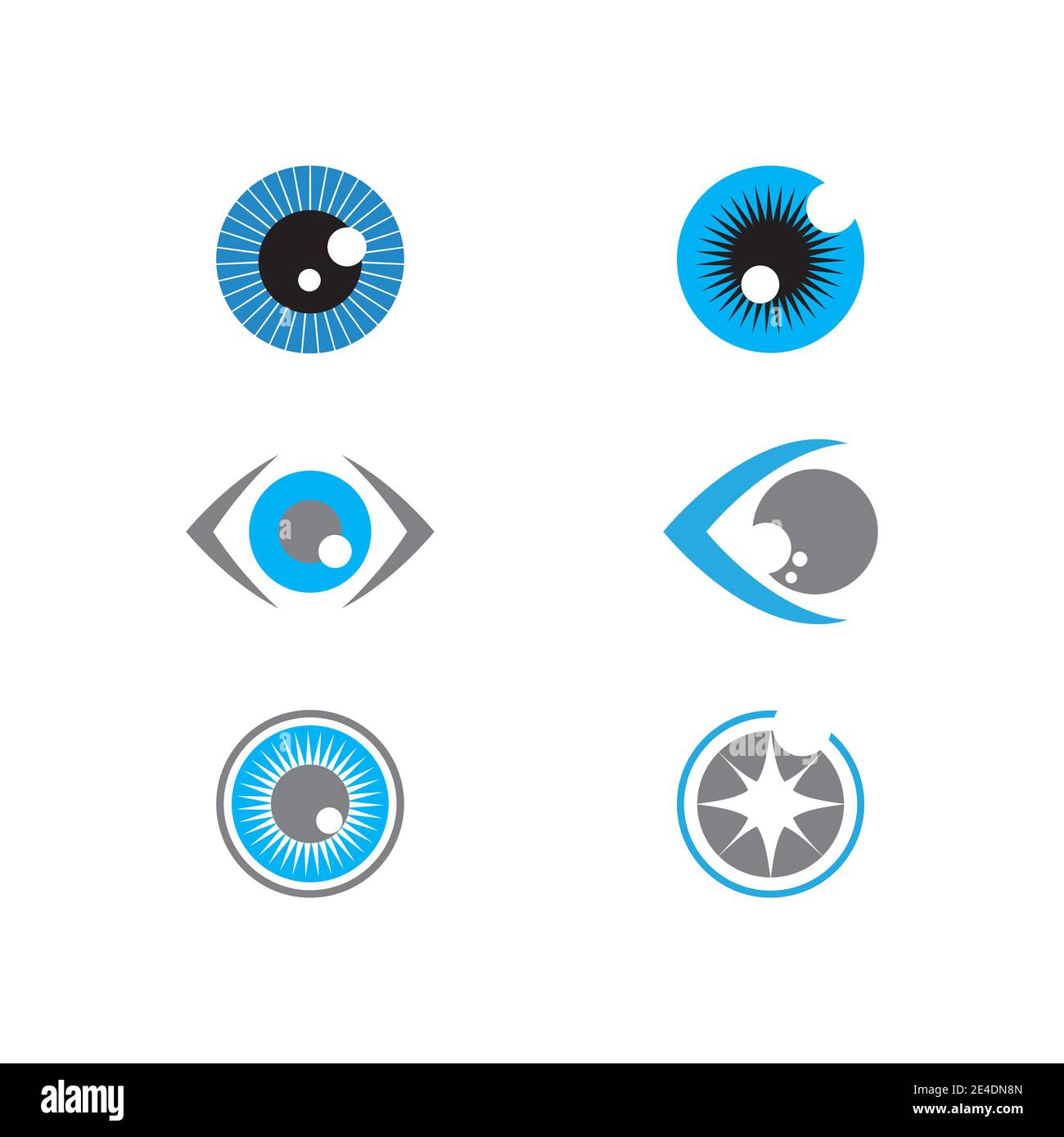 Set Branding Identity Corporate Eye Care vector logo design Stock ...