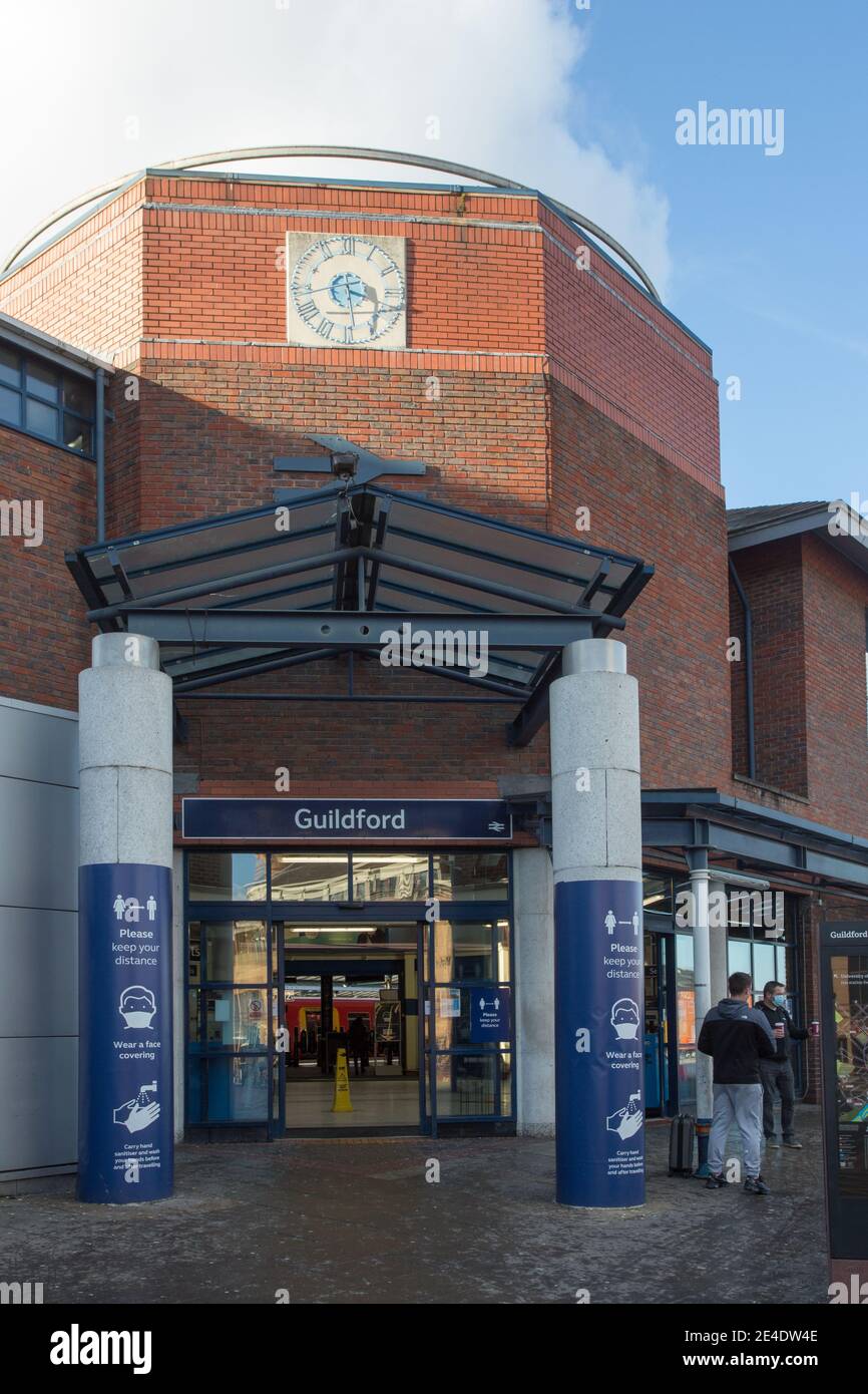 Guildford Railway Station Stock Photo