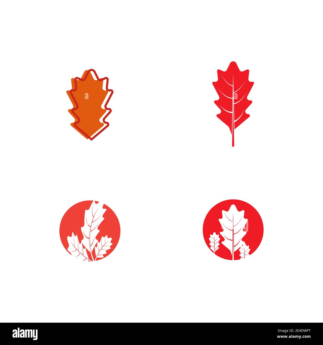 Set Maple leaf vector illustration design template Stock Vector Image ...