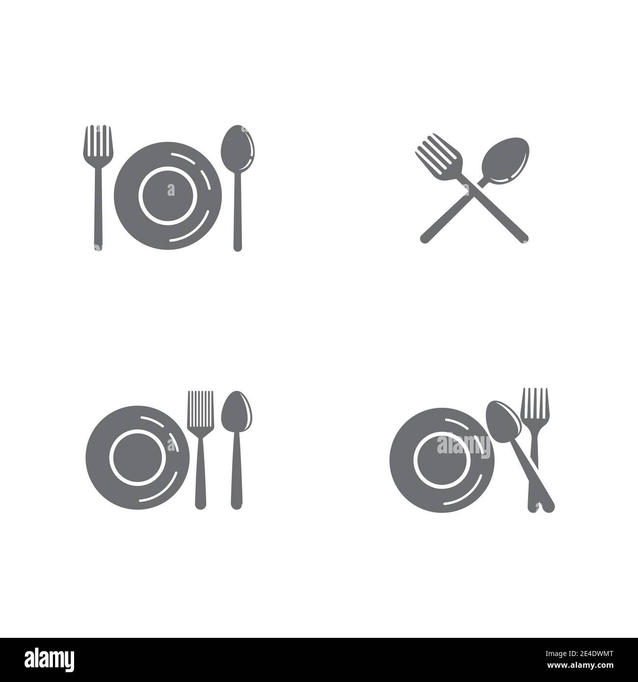 Set Kitchen icon cooking tools vector flat design Stock Vector