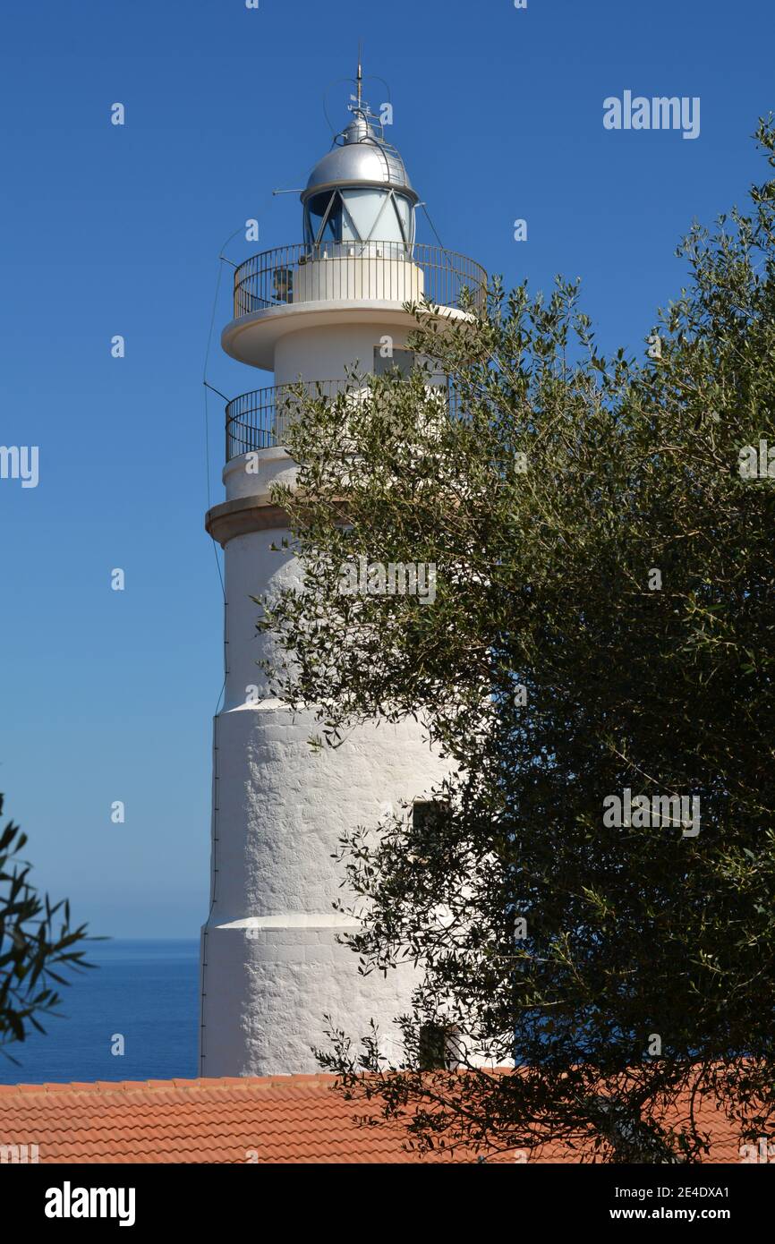 Lighthouse 'Cap Gros', Port de Soller, Mallorca, Spain Stock Photo - Alamy