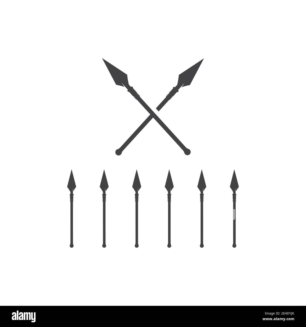 Spear Logo Template vector symbol nature Stock Vector