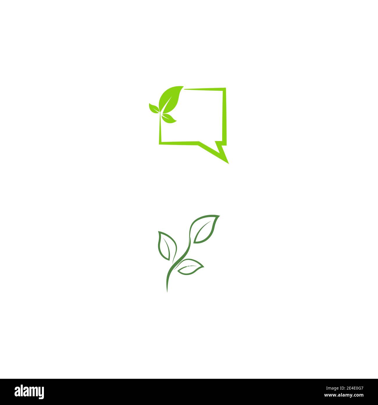 Leaf  ecology Logo Template vector symbol nature Stock Vector