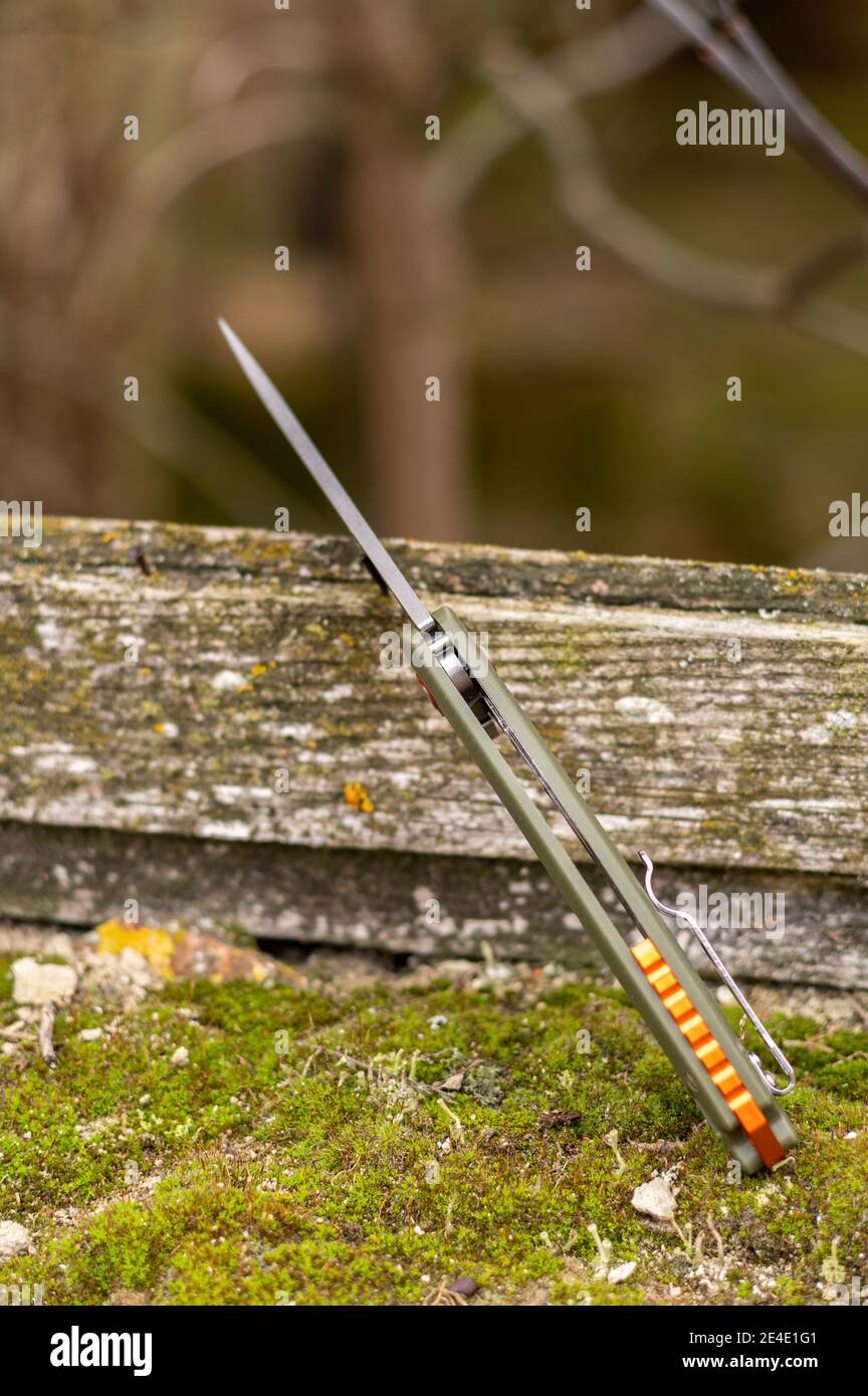 Hollow knife handle. Lightweight knife handle Stock Photo Alamy
