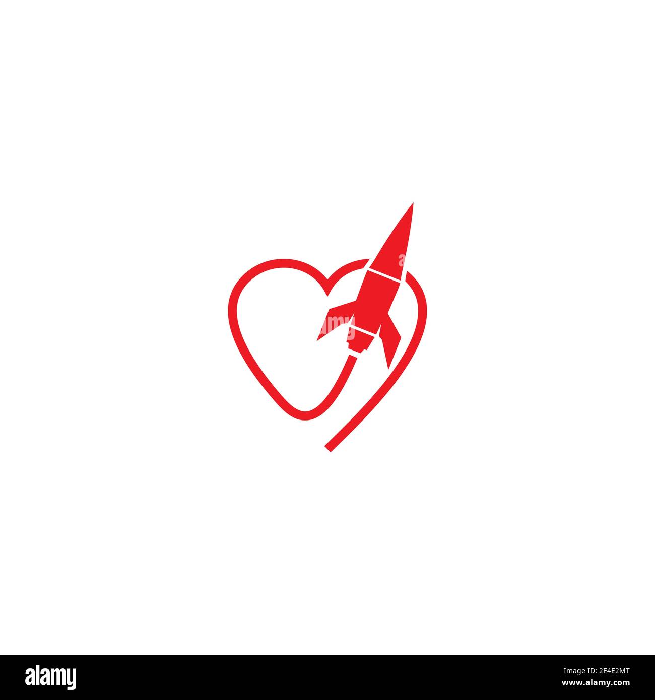 Rocket Logo Template vector symbol nature design Stock Vector