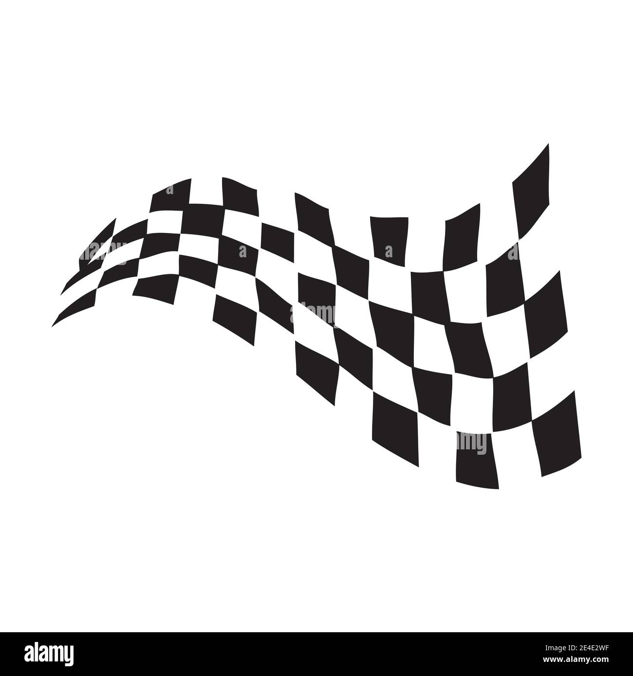 Race flag icon, simple design illustration vector Stock Vector
