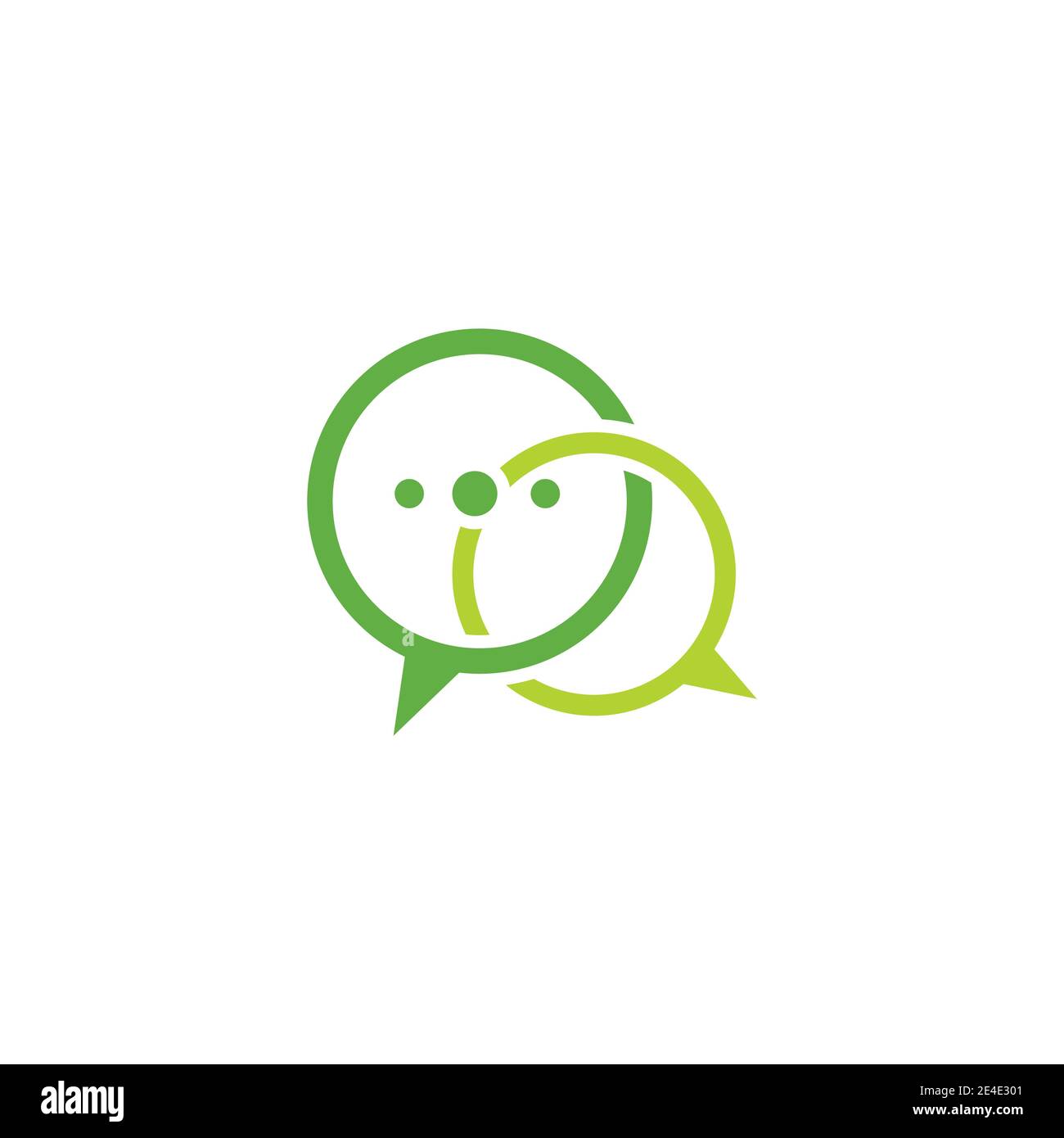 Chat Logo Template vector symbol nature Stock Vector