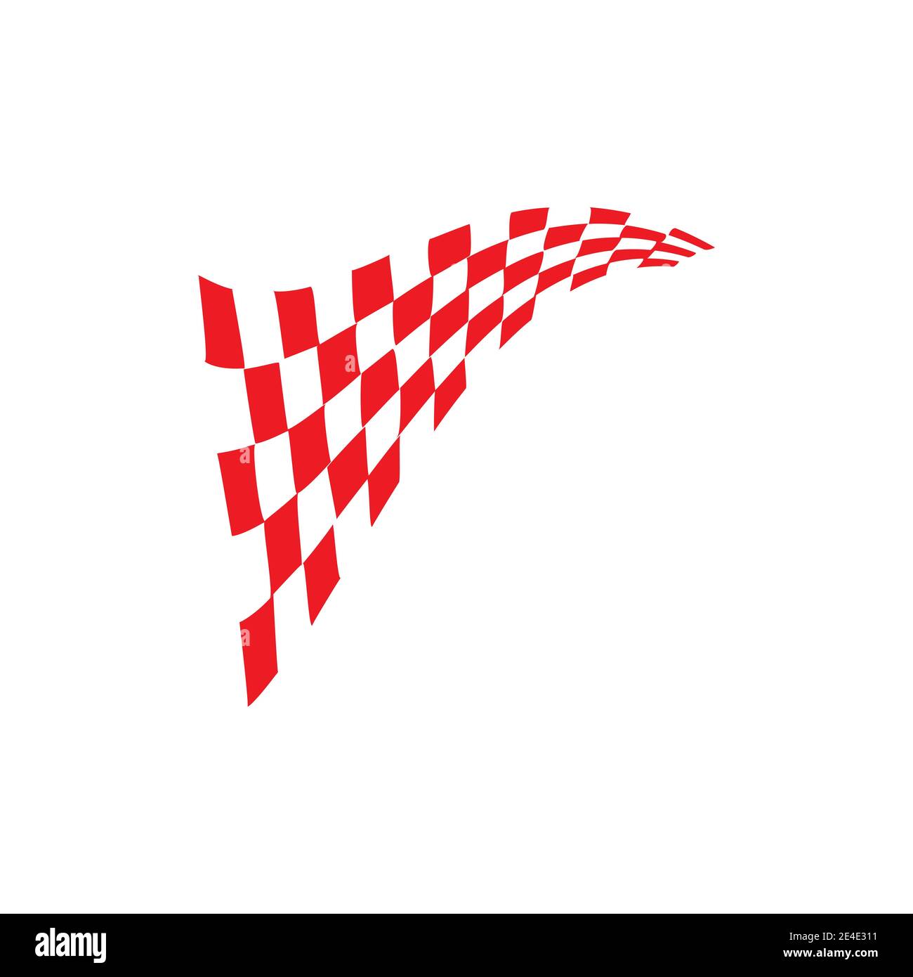 Race flag icon, simple design illustration vector Stock Vector