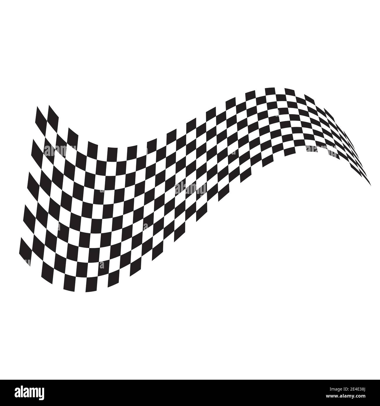 Race flag icon, simple design illustration vector Stock Vector