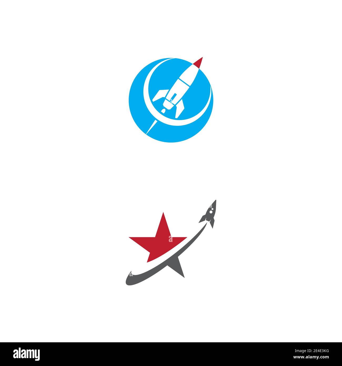 Rocket Logo Template vector symbol nature design Stock Vector