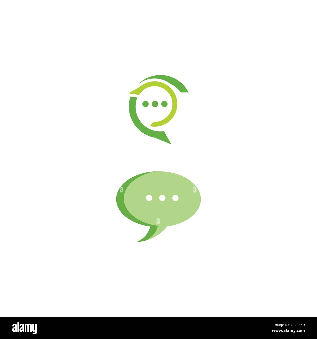 Chat Logo Template vector symbol nature Stock Vector