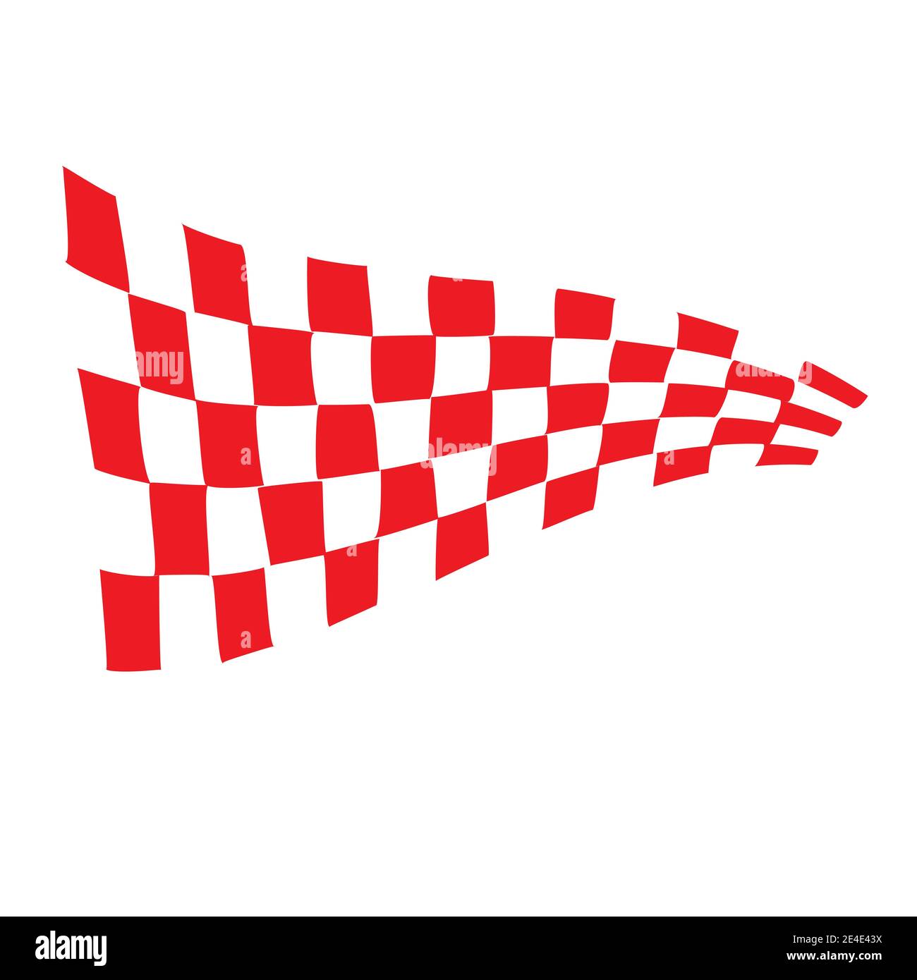 Race flag icon, simple design illustration vector Stock Vector