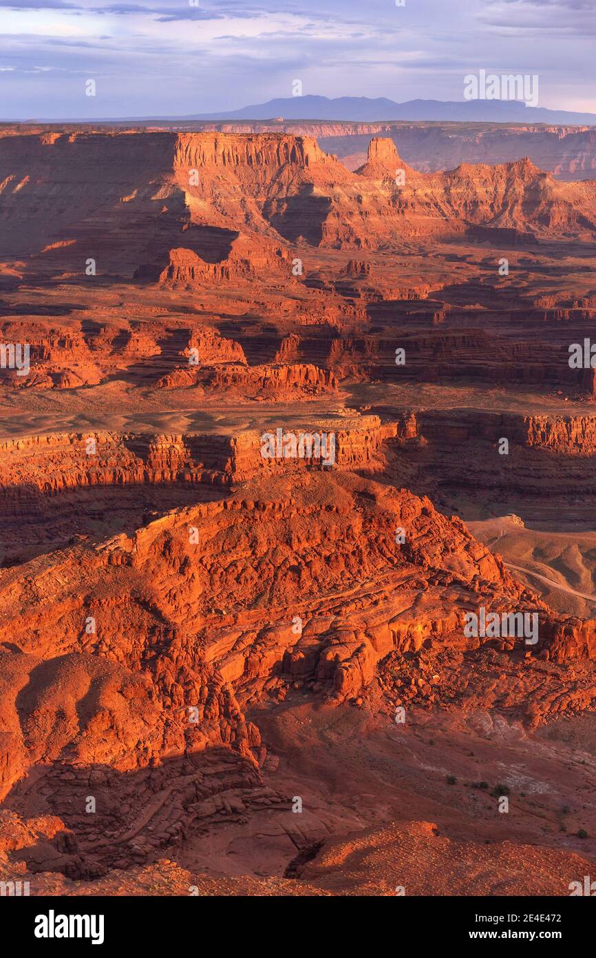Dead Horse Point at sunset, Utah Stock Photo Alamy